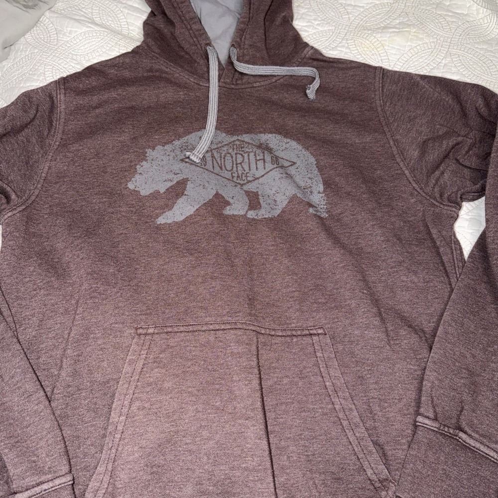 The North Face Men's M Pullover Hoodie Classic Sweatshirt Faded Purple/Gray
